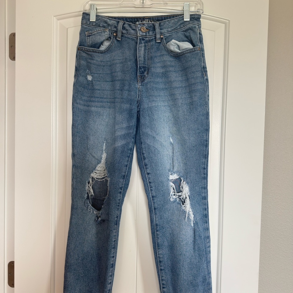 Rewash Boyfriend Medium Wash Distressed Jeans